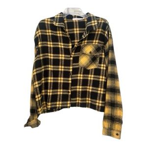 Love For Humanity Flannel Crop Top.